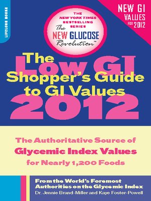 cover image of The Low GI Shopper's Guide to GI Values 2012